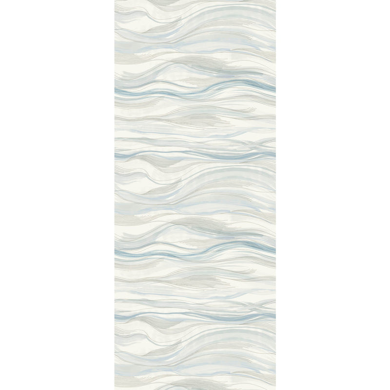 DD3841M Currents Blue Dazzling Dimensions Mural by York Wallcoverings