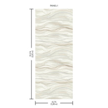 DD3842M Currents Neutral Dazzling Dimensions Mural by York Wallcoverings