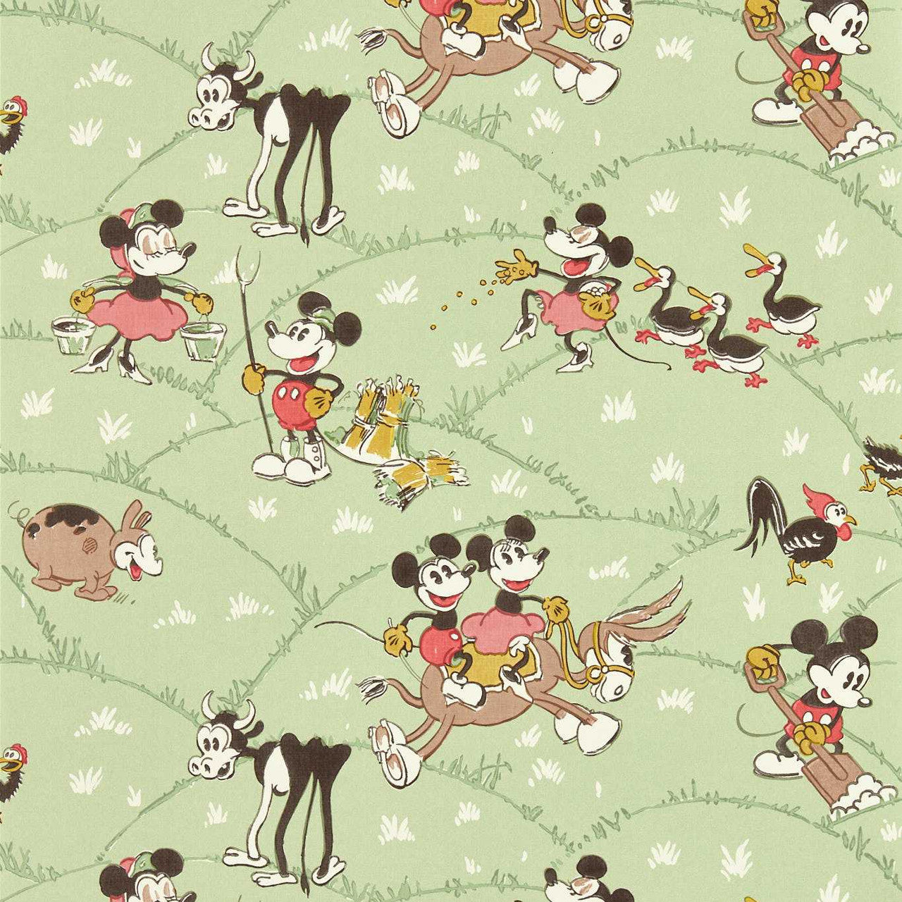 217266 Mickey At The Farm Disney Home Wallpaper by Sanderson