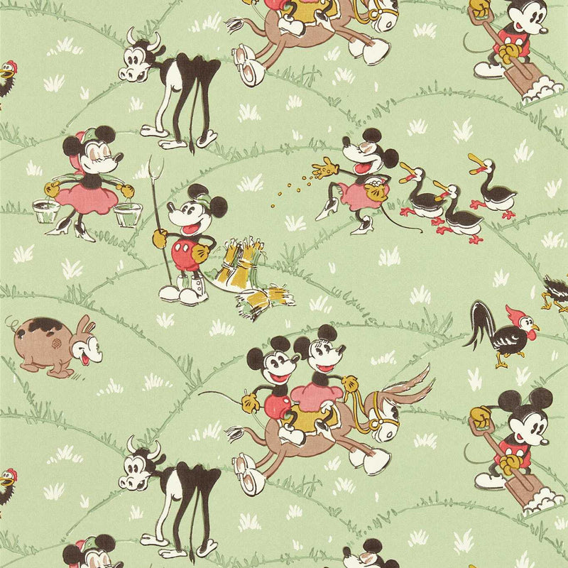 217266 Mickey At The Farm Disney Home Wallpaper by Sanderson