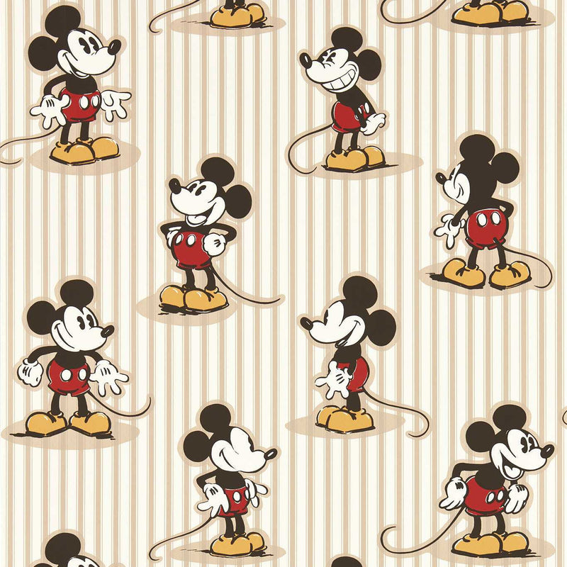 217273 Mickey Stripe Disney Home Wallpaper by Sanderson