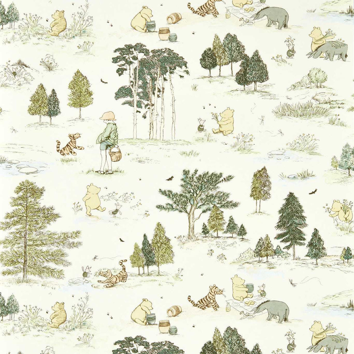 Winnie The Pooh Disney Home Wallpaper by Sanderson