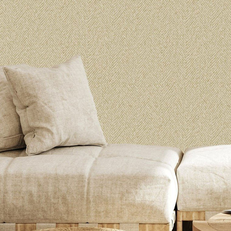 DE01705 Herringbone Designology Gold Wallpaper By Sketch Twenty 3