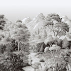 DE01714 Malvern Designology Charcoal Wallpaper Mural By Sketch Twenty 3