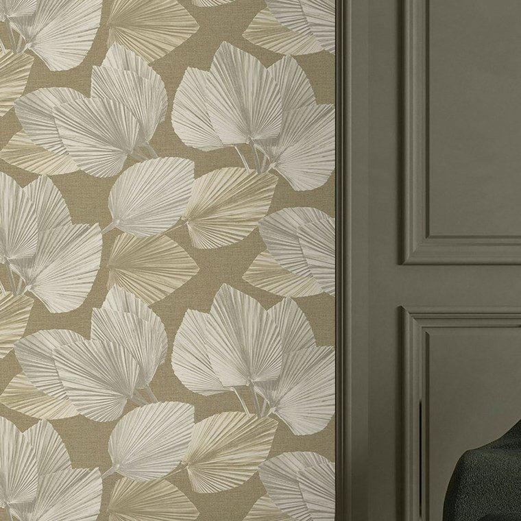 DE01723 Palm Designology Olive Wallpaper By Sketch Twenty 3