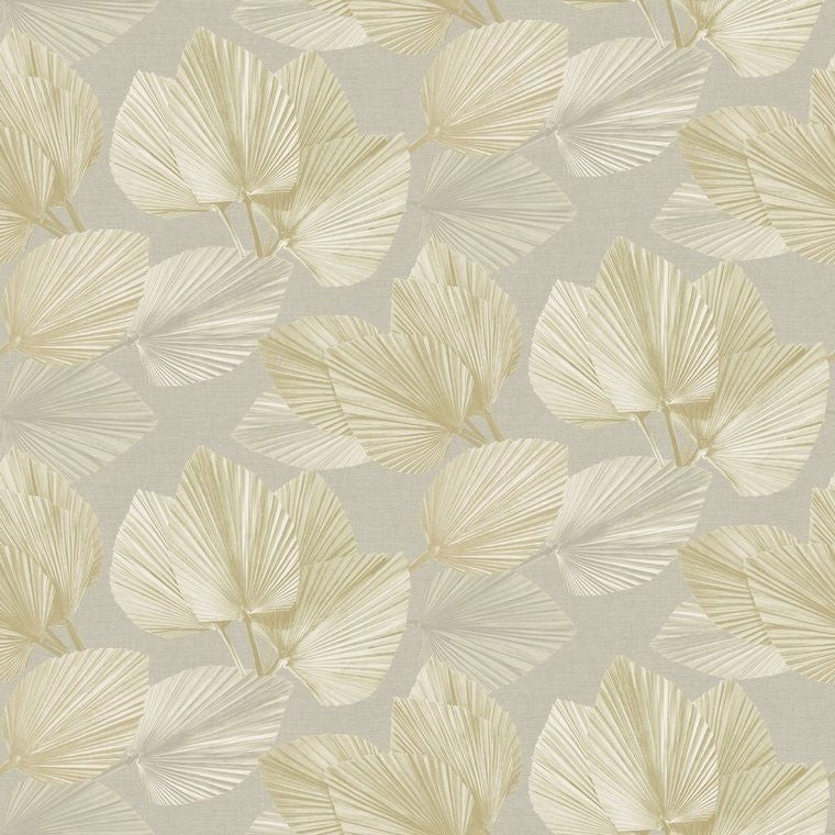 DE01724 Palm Designology Pale Gold Wallpaper By Sketch Twenty 3