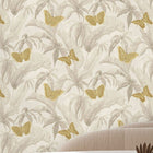 DE01731 Silverdale Designology Gold Butterfly Wallpaper By Sketch Twenty 3