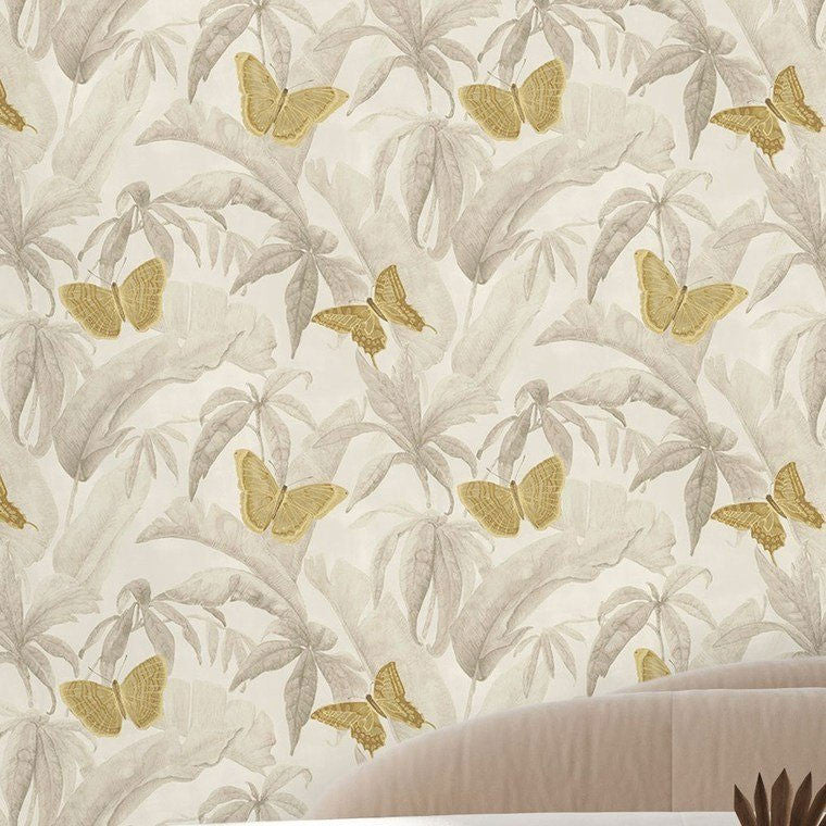 DE01731 Silverdale Designology Gold Butterfly Wallpaper By Sketch Twenty 3