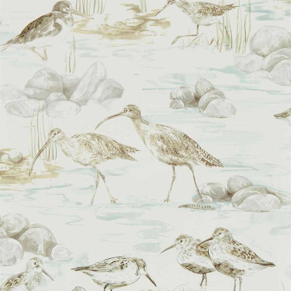 216494 Estuary Birds Embleton Bay Wallpaper By Sanderson