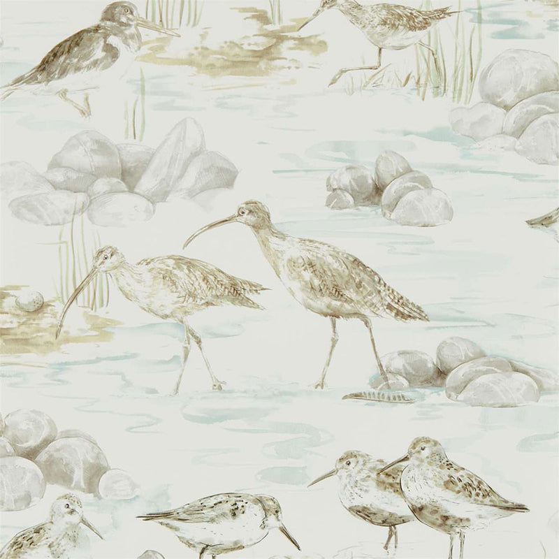 216494 Estuary Birds Embleton Bay Wallpaper By Sanderson