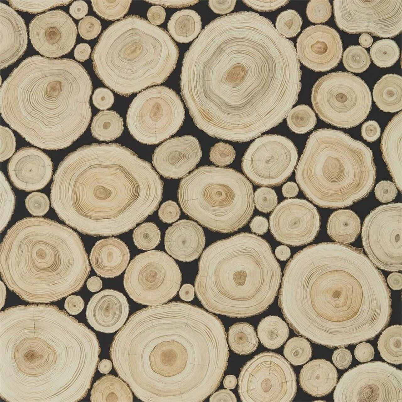 216510 Alnwick Logs Embleton Bay Wallpaper By Sanderson