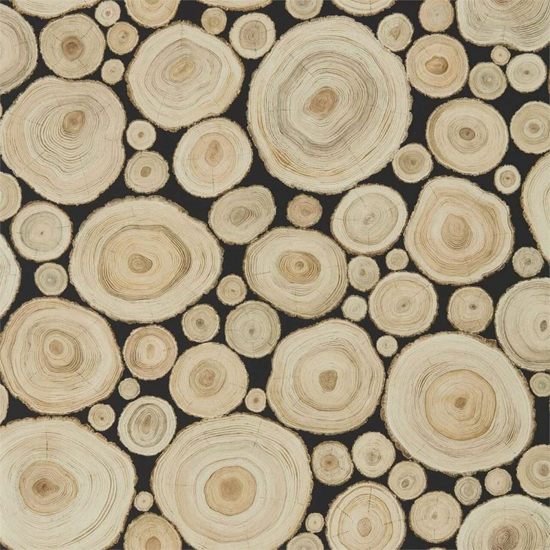 216510 Alnwick Logs Embleton Bay Wallpaper By Sanderson