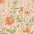 Delamere Apricot Botanical Stories Wallpaper by Voyage Maison