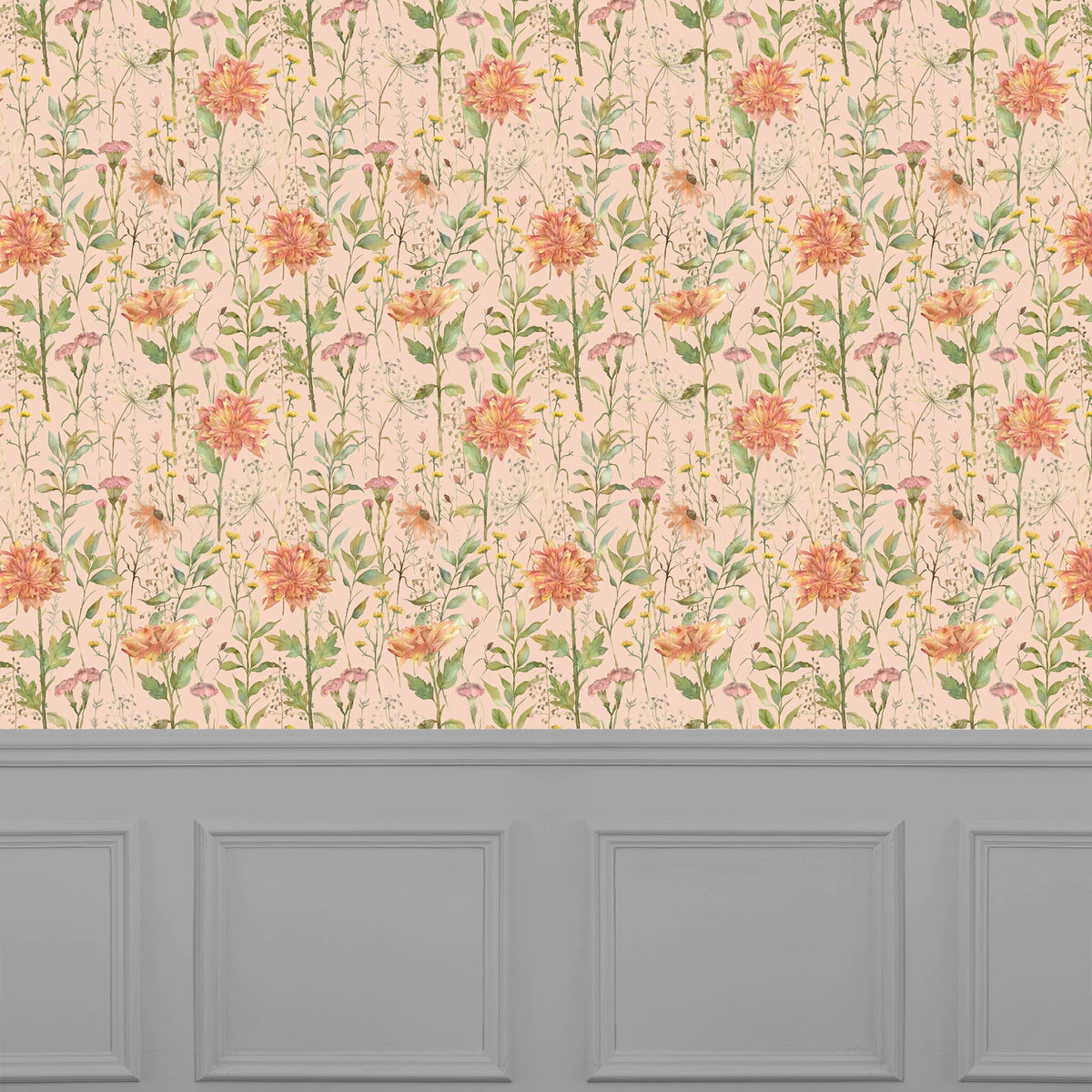 Delamere Apricot Wallpaper by Voyage Maison | DELAMER/WPO/APR