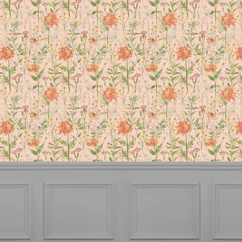 Delamere Apricot Wallpaper by Voyage Maison | DELAMER/WPO/APR