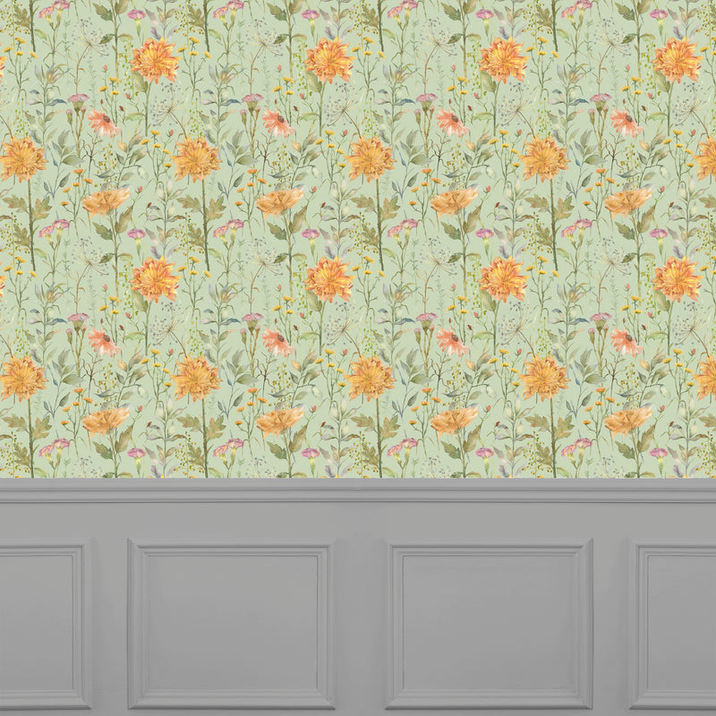 Delamere Sage Wallpaper by Voyage Maison | DELAMER/WPO/SAG