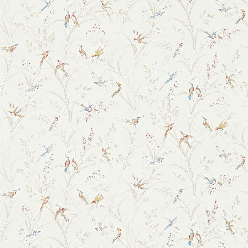 214080 Tuileries Country Woodland Taupe and Multi Wallpaper by Sanderson