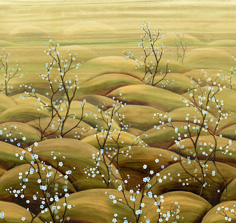 Sakura Midori Traces Mural by Masureel