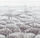 Sakura Silver Traces Mural by Masureel