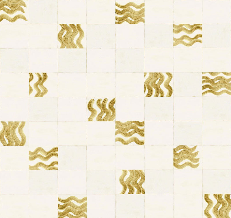 Yugen Gold Traces Mural by Masureel