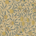 Fruit Blue, Gold and Brown Wallpaper by Morris & Co