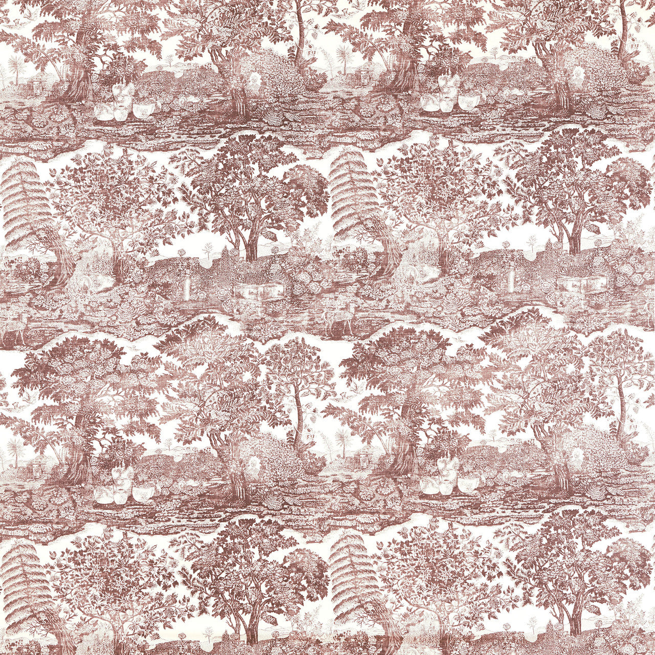 227310 Highgrove Toile Highgrove Oak Fabric by Sanderson