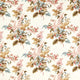 Delphinium & Lilac Highgrove Madder Rose/Sepia Fabric by Sanderson