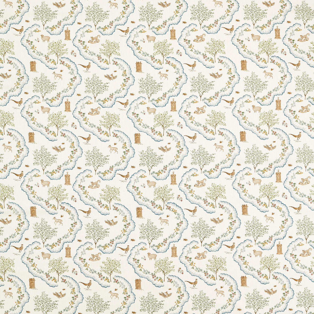 227317 Wildflower Meadow Highgrove Going Green Fabric by Sanderson