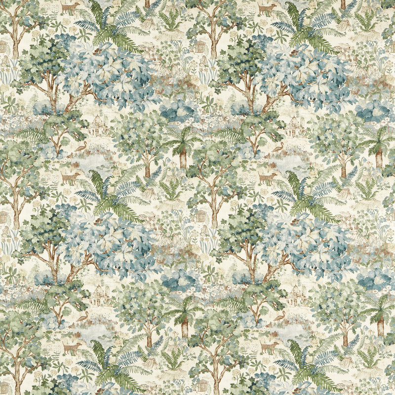 227324 The Stumpery Highgrove Fern Fabric by Sanderson