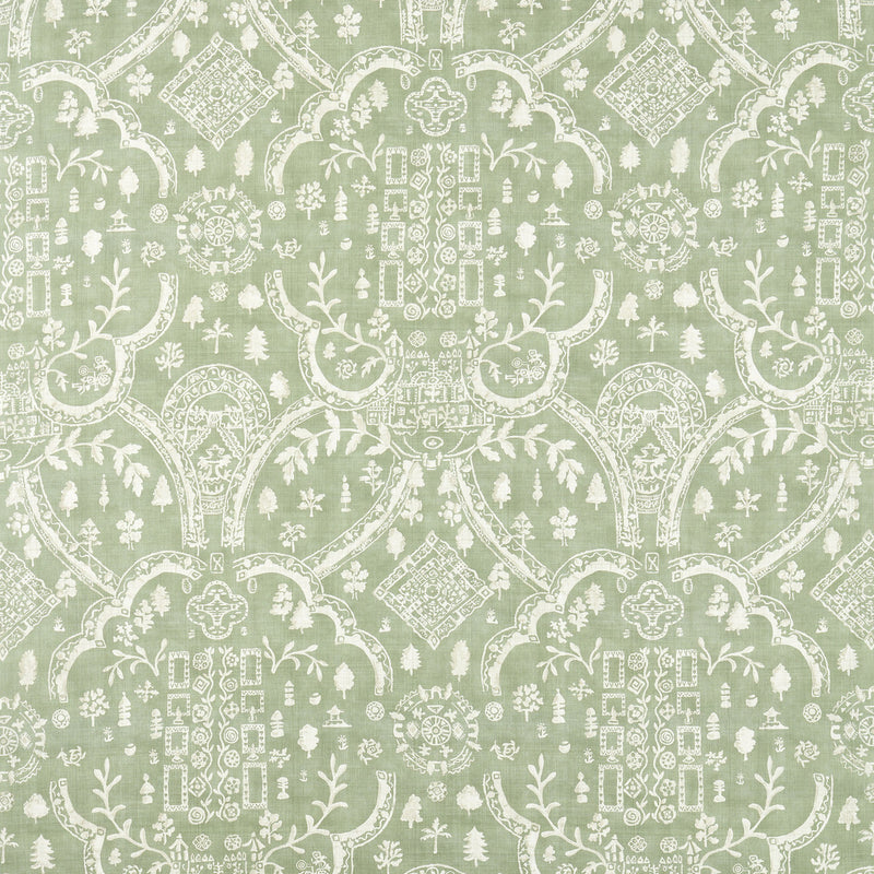 227338 Topiary View Highgrove Thyme Fabric by Sanderson