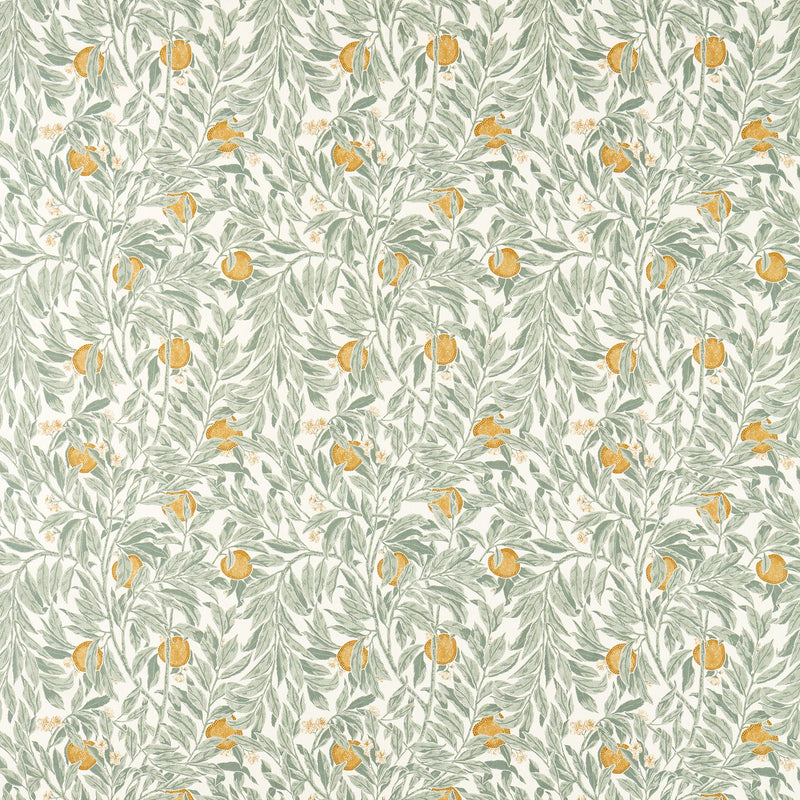 227340 Ancient Apple Orchard Highgrove Golden Knot & Sage Fabric by Sanderson