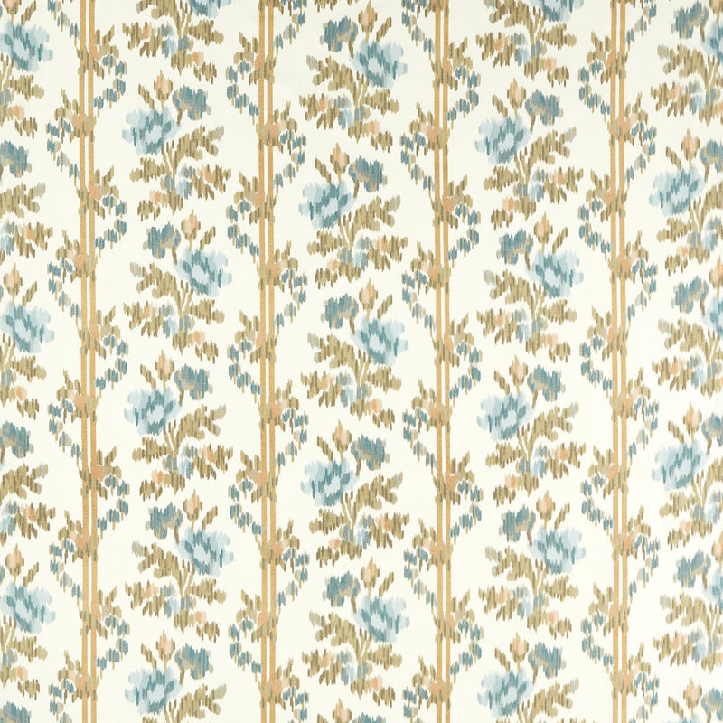 237596 Apothecary Rose Highgrove Ether Blues Fabric by Sanderson