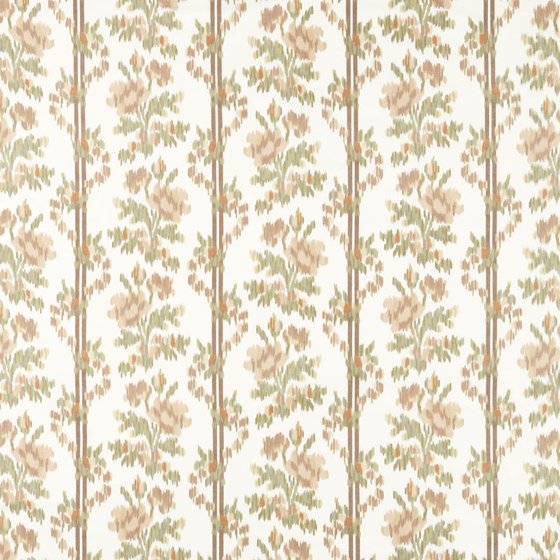 237597 Apothecary Rose Highgrove Parchment/Olivine Fabric by Sanderson