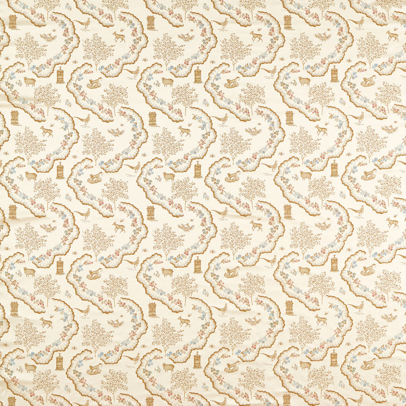 237602 Wildflower Meadow Highgrove Pearl Fabric by Sanderson
