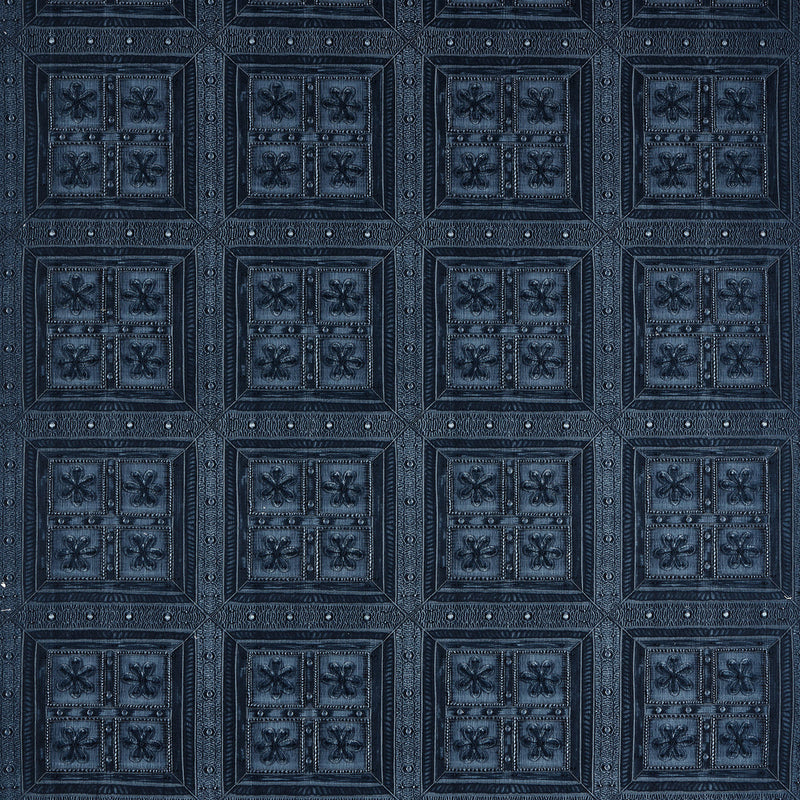 237614 Shand Gate Highgrove Jodhpur Blue Fabric by Sanderson