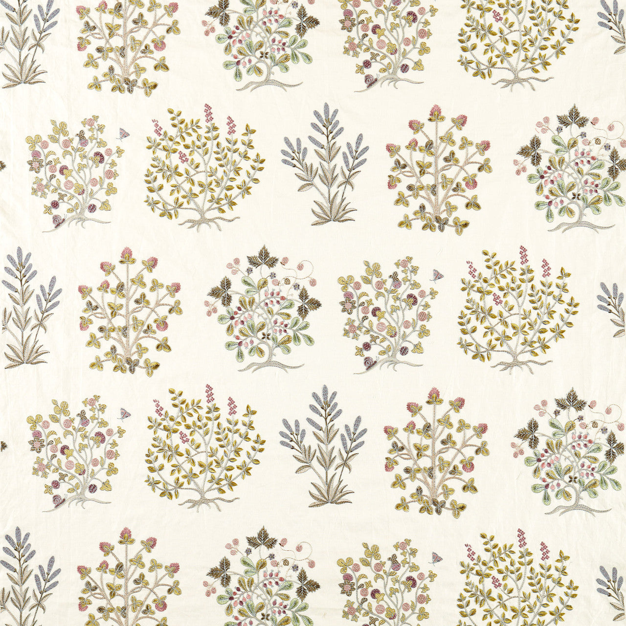 237617 Thyme Walk Highgrove Damson/Quince Fabric by Sanderson