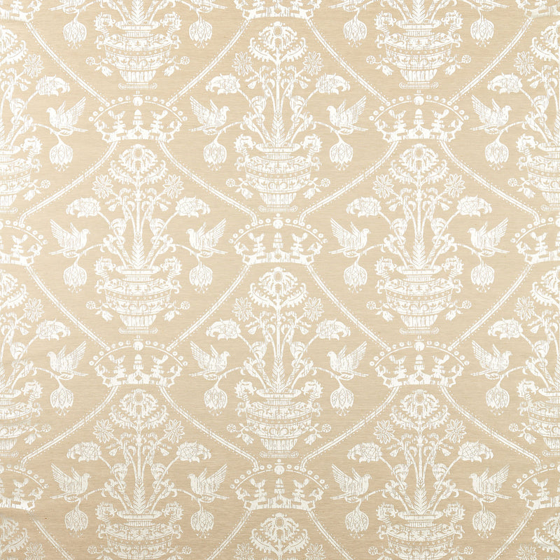 237620 Highgrove Damask Highgrove Gritstone Fabric by Sanderson