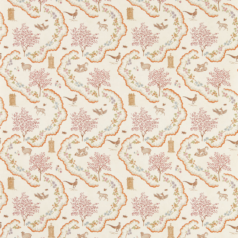 217482 Wildflower Meadow Highgrove Maple Wallpaper by Sanderson