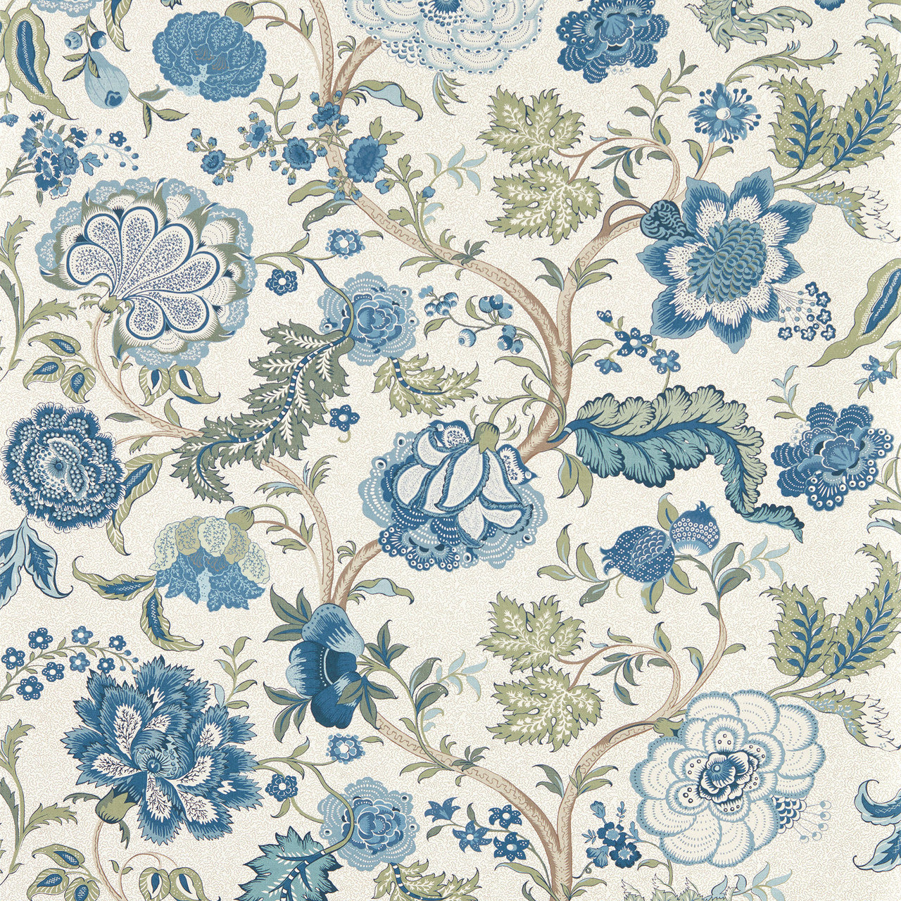 217487 Salisbury Highgrove Tetbury Blue Wallpaper by Sanderson