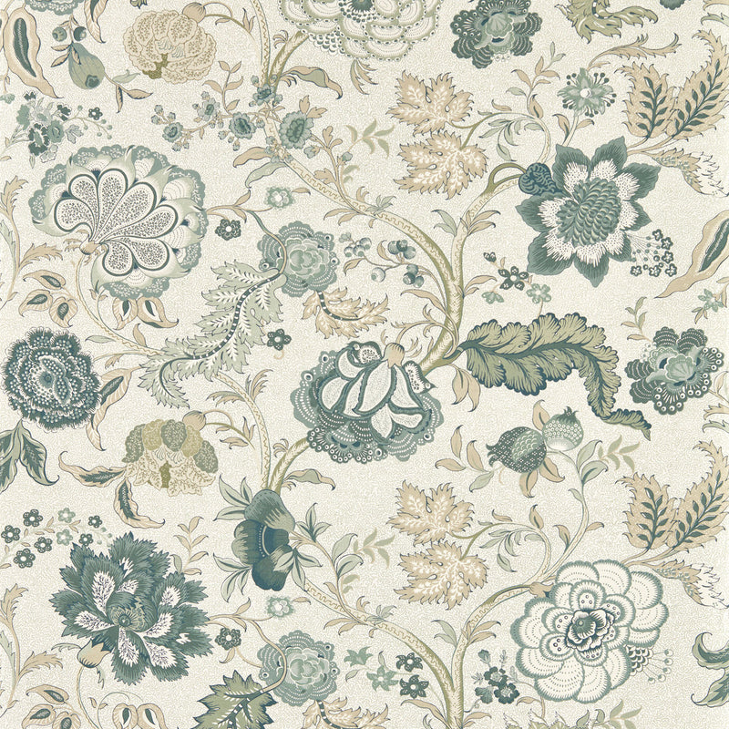 217489 Salisbury Highgrove Yew Green Wallpaper by Sanderson