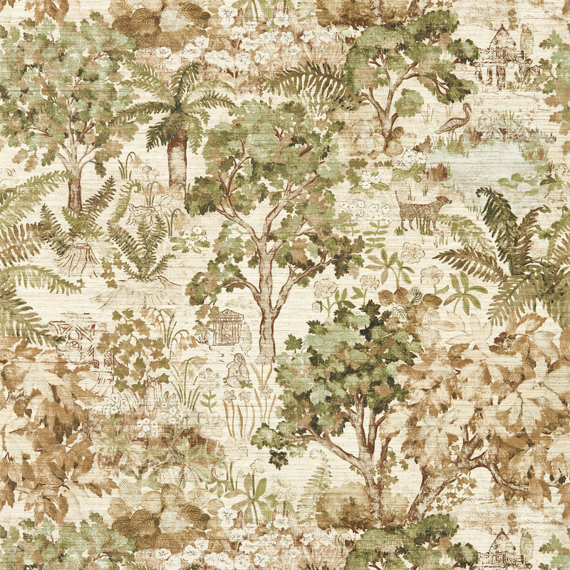 217490 The Stumpery Highgrove Lichen Wallpaper by Sanderson