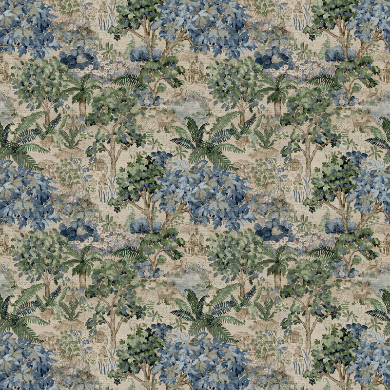 217492 The Stumpery Mural Highgrove Dell Wallpaper by Sanderson