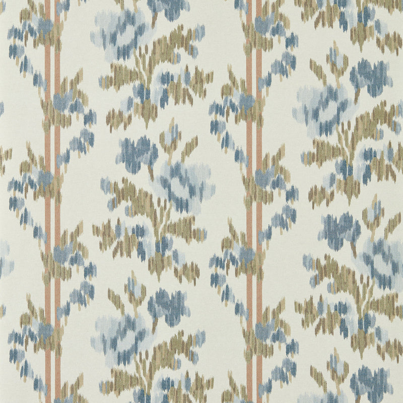 217496 Apothecary Rose Highgrove Ether Blues Wallpaper by Sanderson