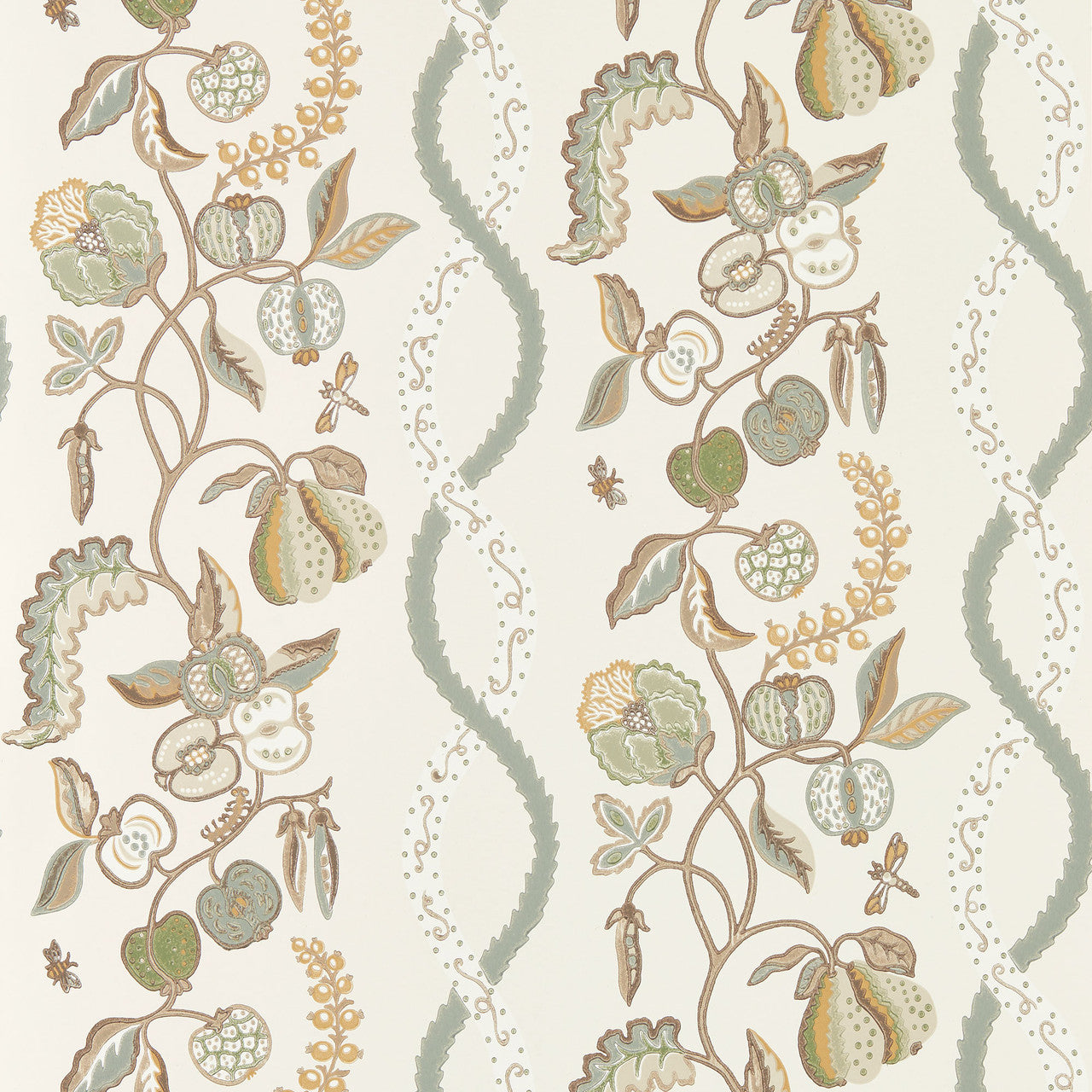 217500 Kitchen Garden Highgrove Gloucestershire Pear Wallpaper by Sanderson