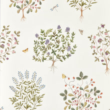 217509 Thyme Walk Highgrove Damson/Quince Wallpaper by Sanderson