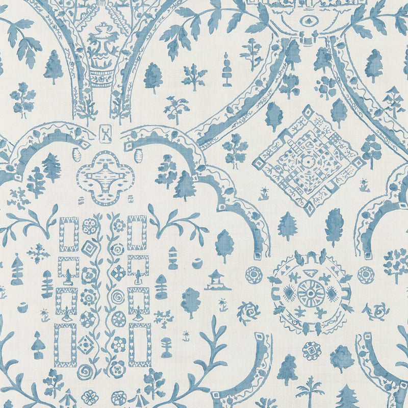 217510 Topiary View Highgrove Wedgwood Wallpaper by Sanderson