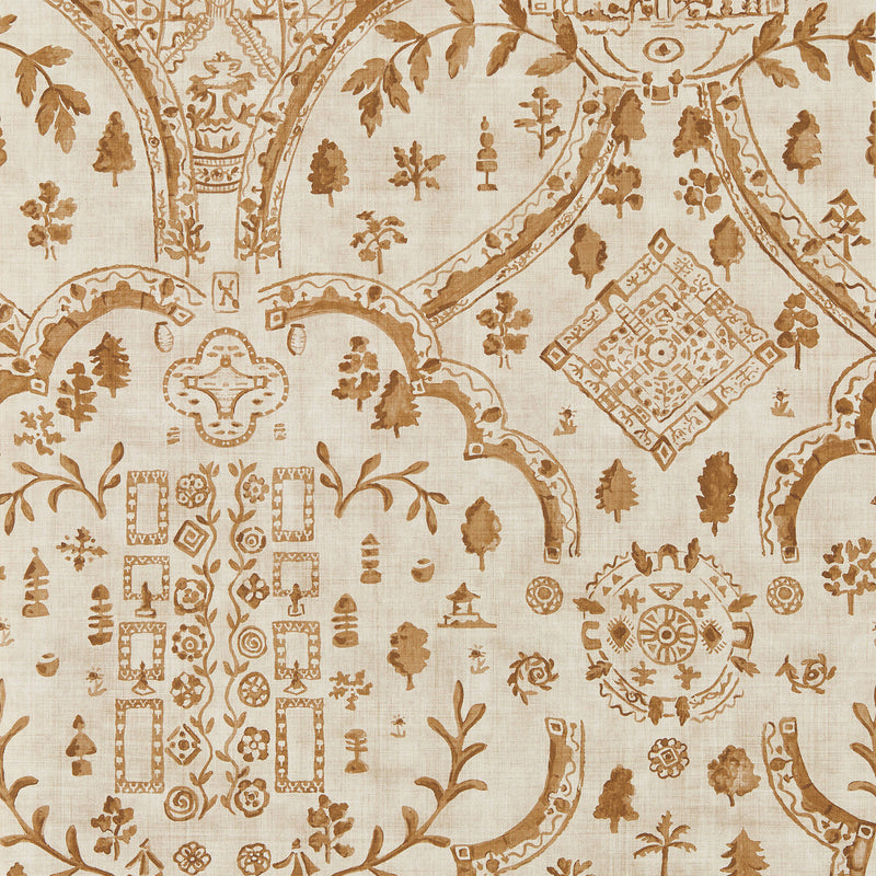 217512 Topiary View Highgrove Muntjac Wallpaper by Sanderson