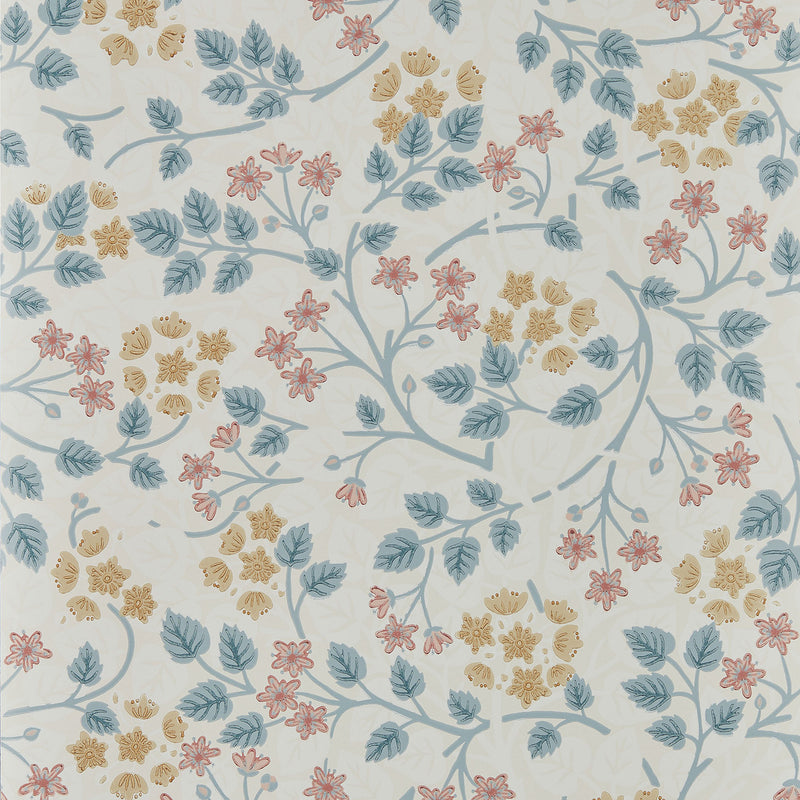 217514 Silver Lime Highgrove Gritstone & Rose Wallpaper by Sanderson