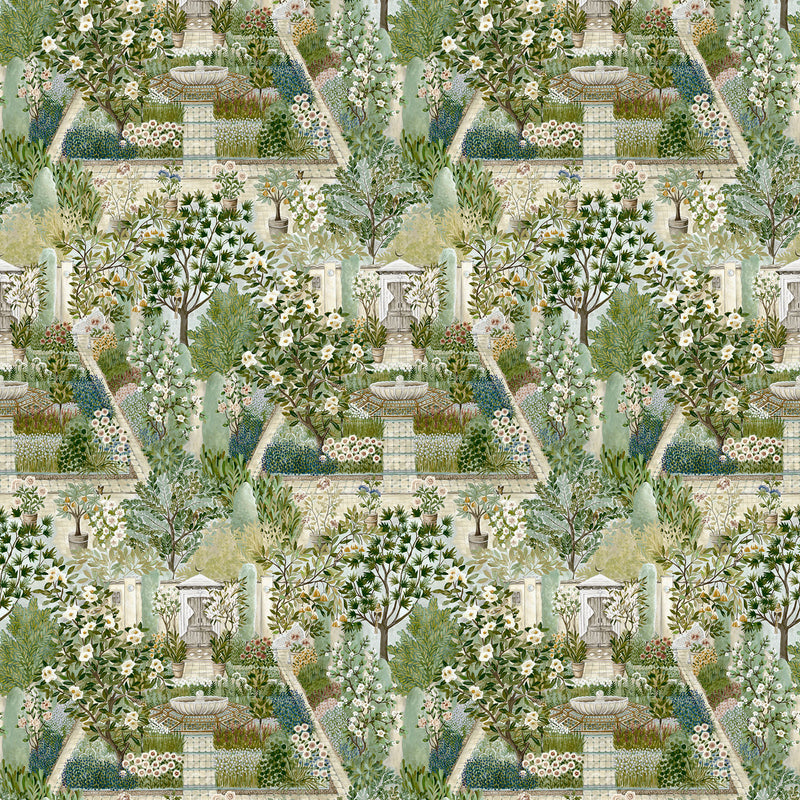217518 Carpet Garden Highgrove Paradise Wallpaper by Sanderson