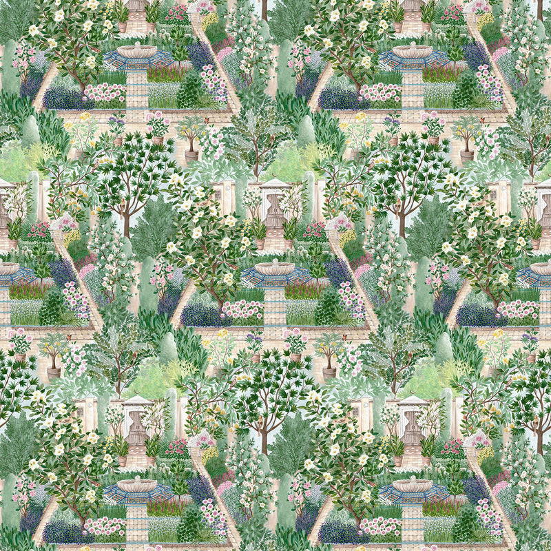 217519 Carpet Garden Highgrove Sanctuary Wallpaper by Sanderson